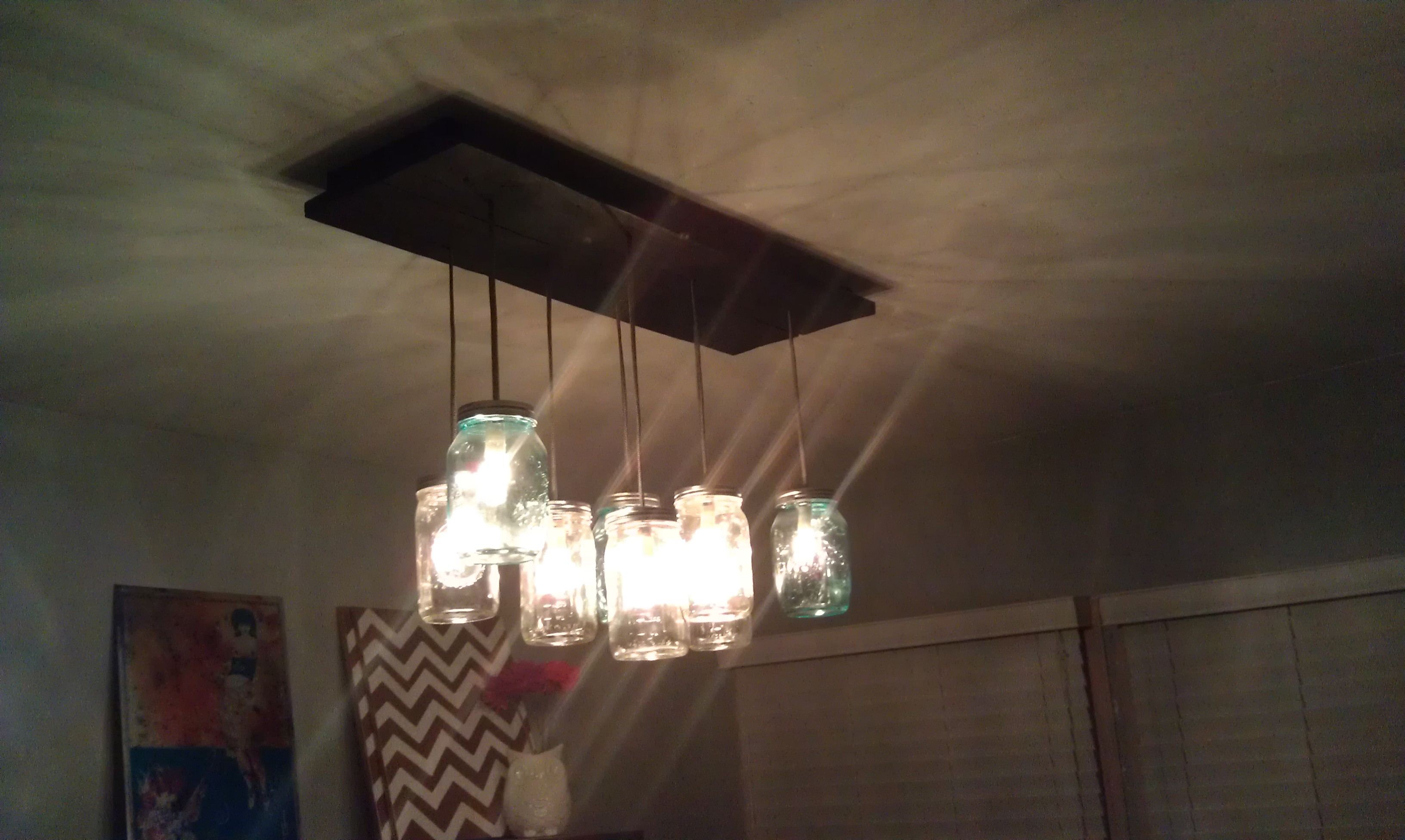 Mason Jar Light Fixture